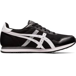 Asics Tiger runner black white grey - size 9.5